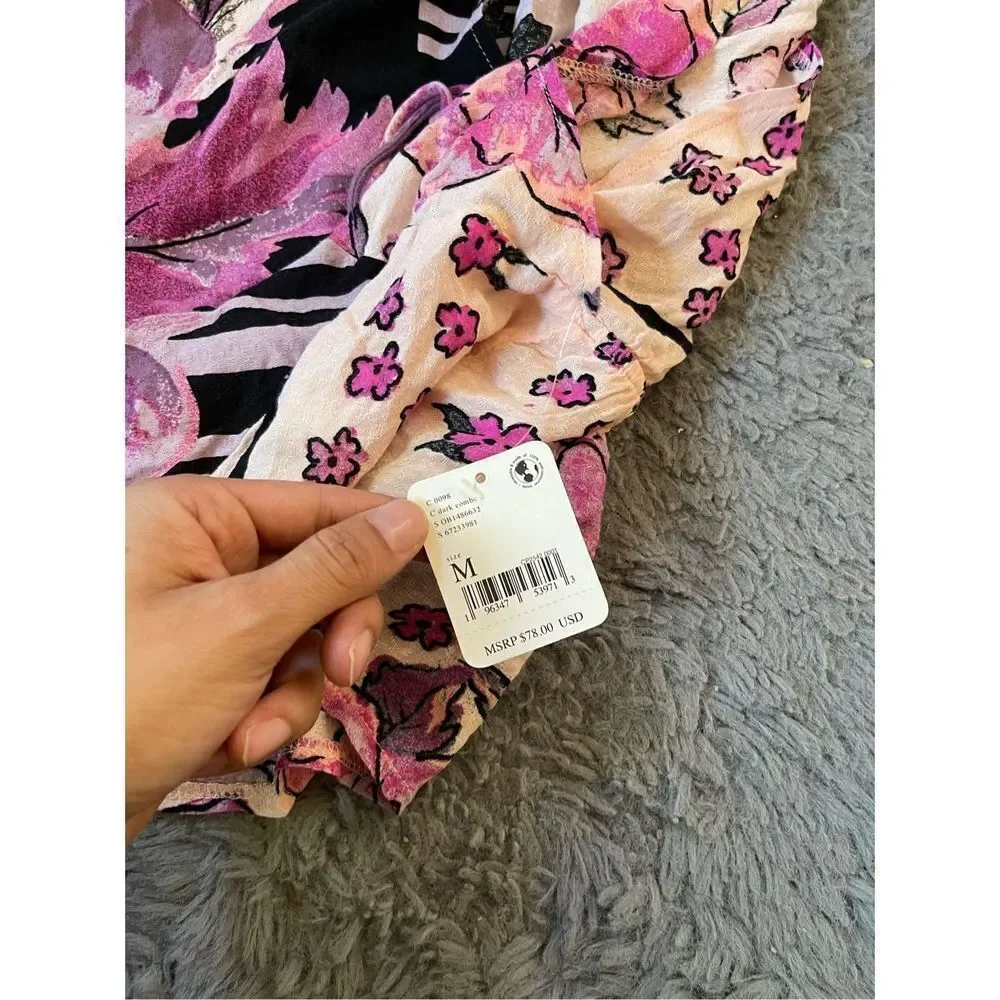 NWT Free People Hot Tropics Tank multi‎ colored size medium